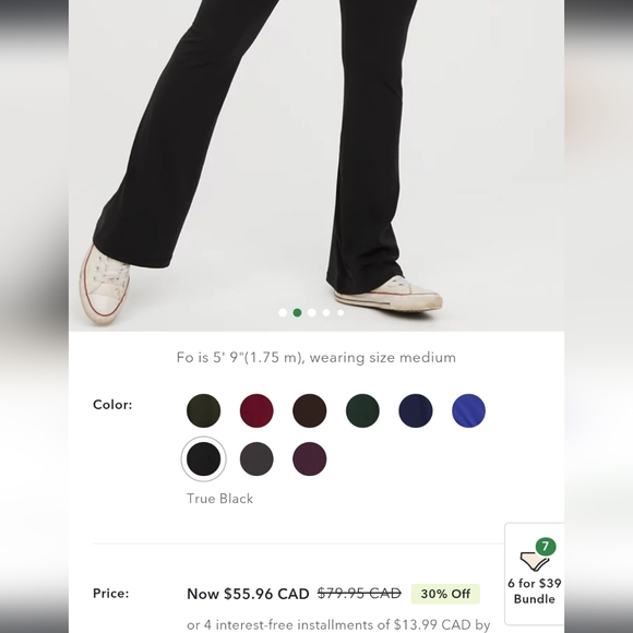 Aerie High Waisted Crossover Flare Legging - Picture 4 of 5